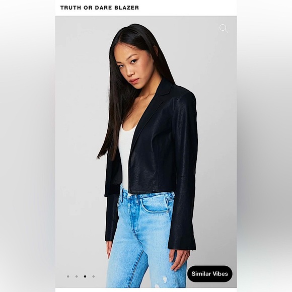 BLANKNYC Truth or Dare Vegan Leather Blazer - Picture 4 of 16